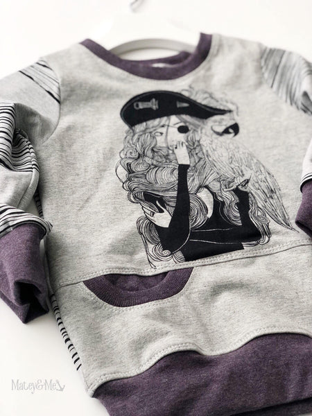 Monthly Group Preorder - Rapport Pirate Girl Remixed (on Heather Grey CL)