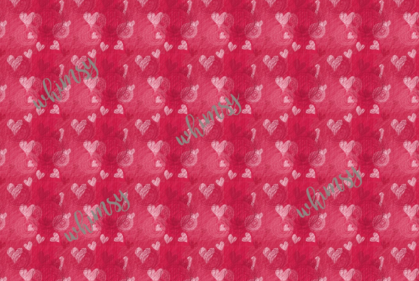 Monthly Group Preorder - Valentine's Hearts and Swirls Fabric