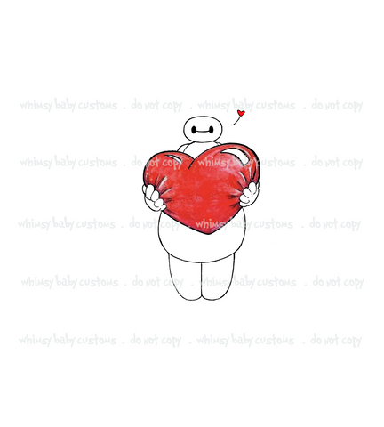 Monthly Group Preorder - Child Panel Baymax Holding Heart