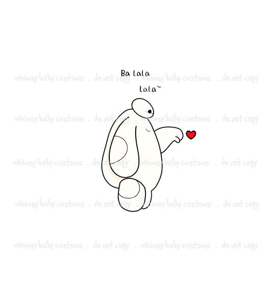 Monthly Group Preorder -  Fabric Baymax Love