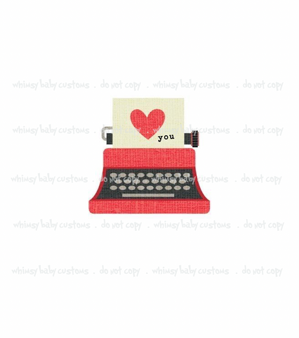 Monthly Group Preorder - Child Panel Typewriter Valentine