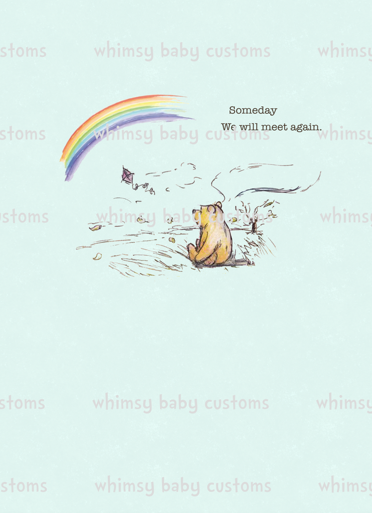 890 Child Panel WTPB Honey Bear Someday We Will Meet Again (Rainbow Baby)