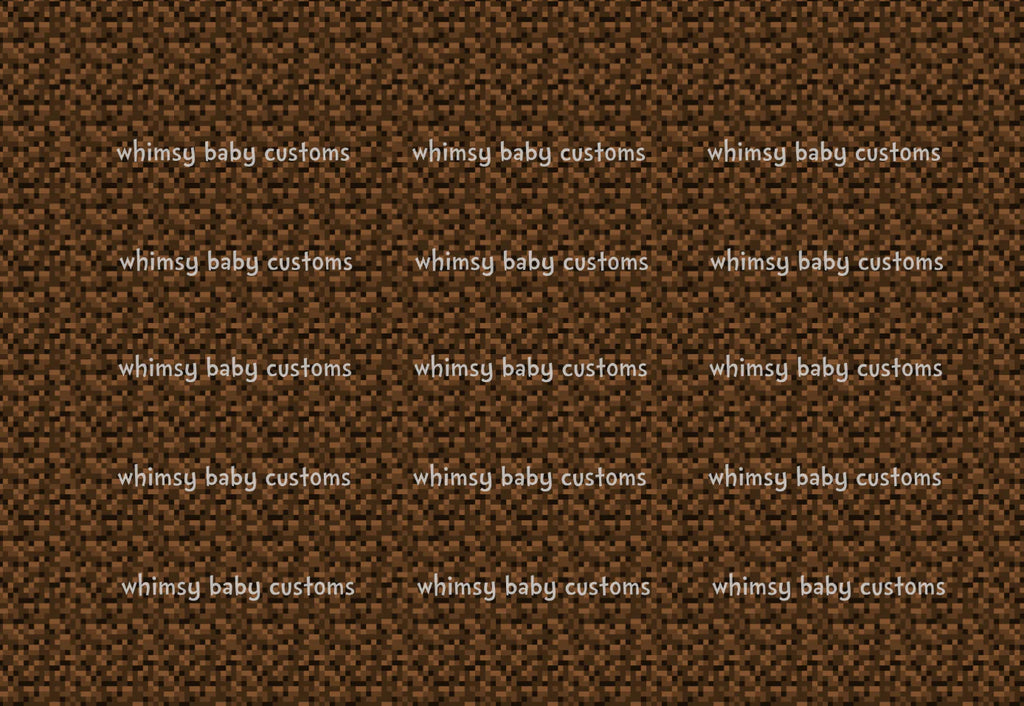 Fabric Mine Pursuit Brown Pixels