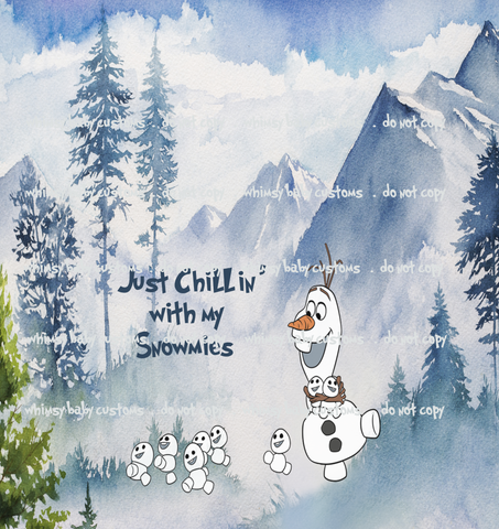 Child Panel - Cold Sisters 2: Snowman Just Chillin' with my Snomies