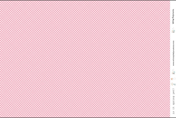 Pink Gingham on Woven